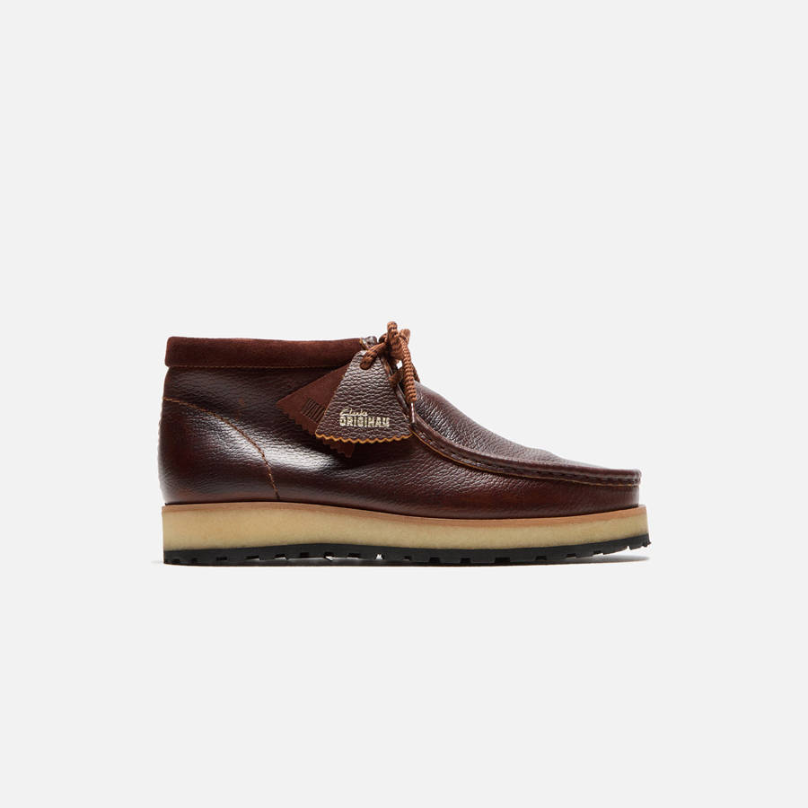 Dark Brown Men Kith Clarks Wallabee Scout Boots | 5347-PNXTM