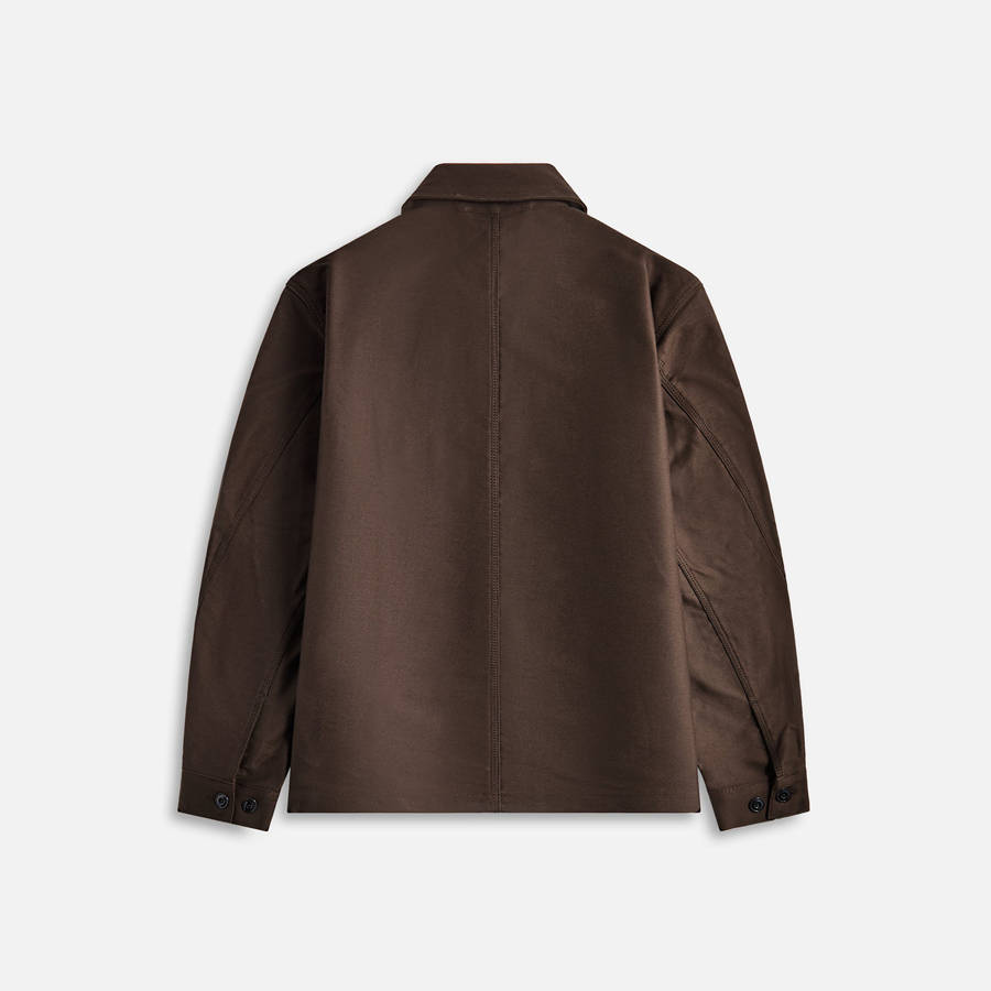 Dark Brown Men Kith Lemaire Twisted Sleeve Workwear Jackets | 6238-WTQJD