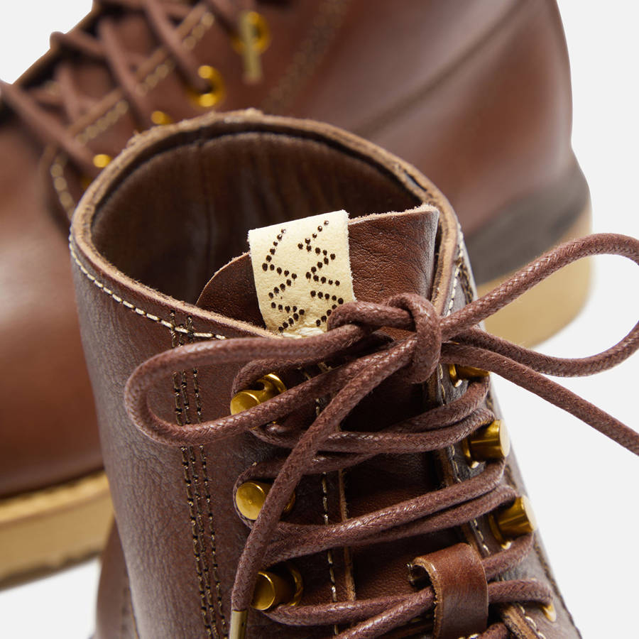 Dark Brown Men Kith Visvim Virgil Cap Boots | 8932-SQUNM