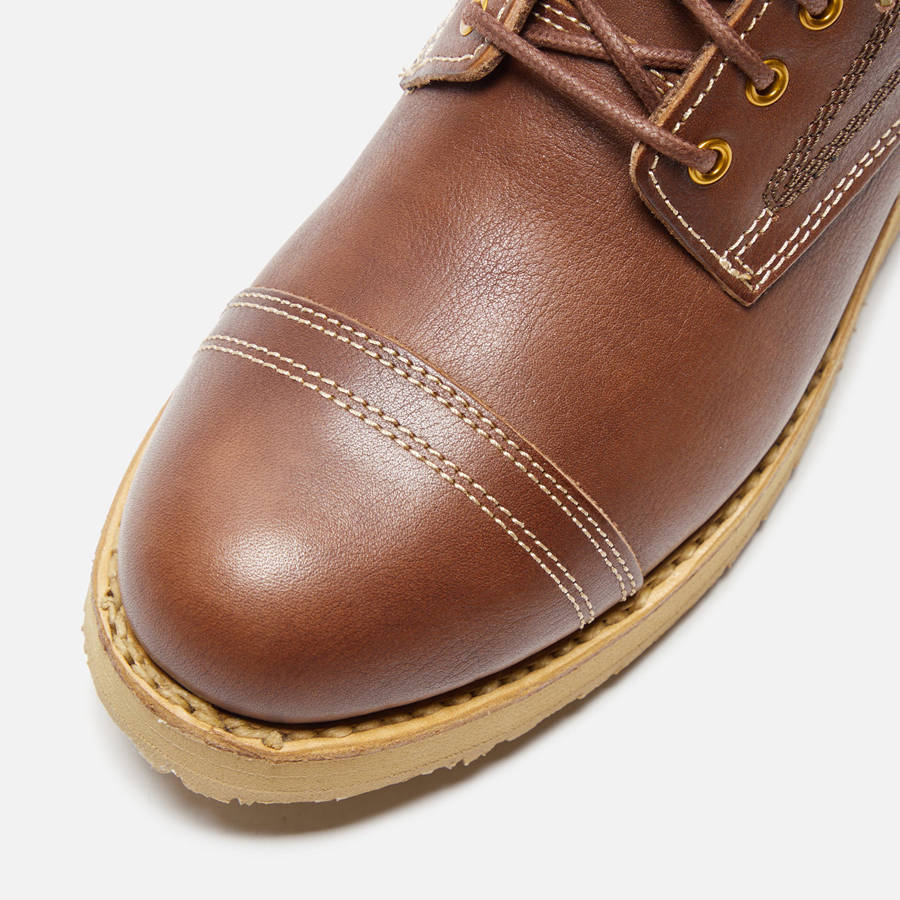 Dark Brown Men Kith Visvim Virgil Cap Boots | 8932-SQUNM
