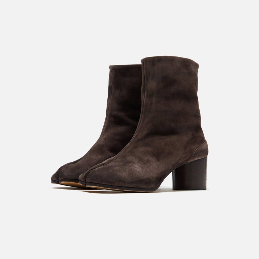 Dark Brown Women Kith Maison Margiela WMNS Tabi Ankle H60 Boots | 5074-KHYVQ