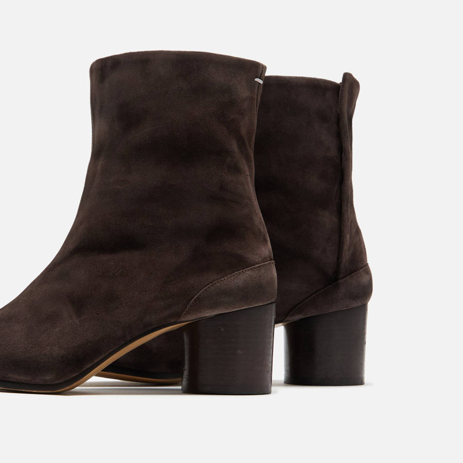 Dark Brown Women Kith Maison Margiela WMNS Tabi Ankle H60 Boots | 5074-KHYVQ