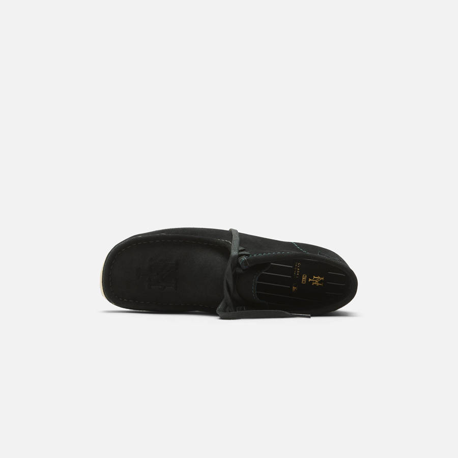 Dark Green Women Kith and Clarks for New York Mets Wallabee Boots | 6947-WENUX