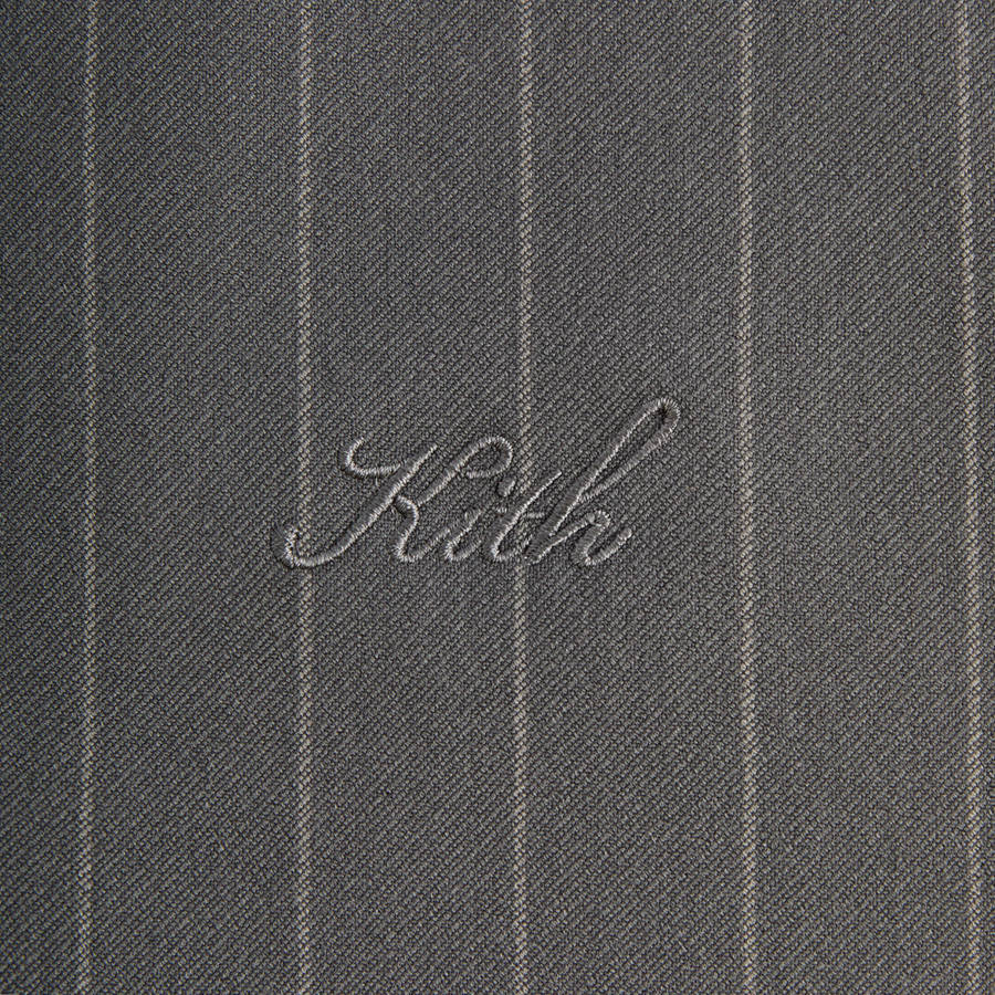 Dark Grey Men Kith Double Weave Selfridge Zip Up Hoodie Sweatshirts | 1643-RHJGF