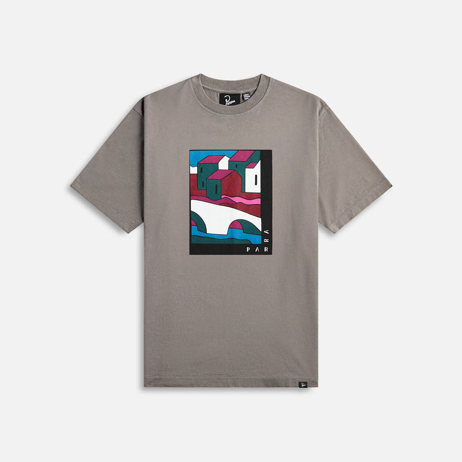 Dark Grey Men Kith by Parra Leaving You T-Shirt | 8069-TKDEC