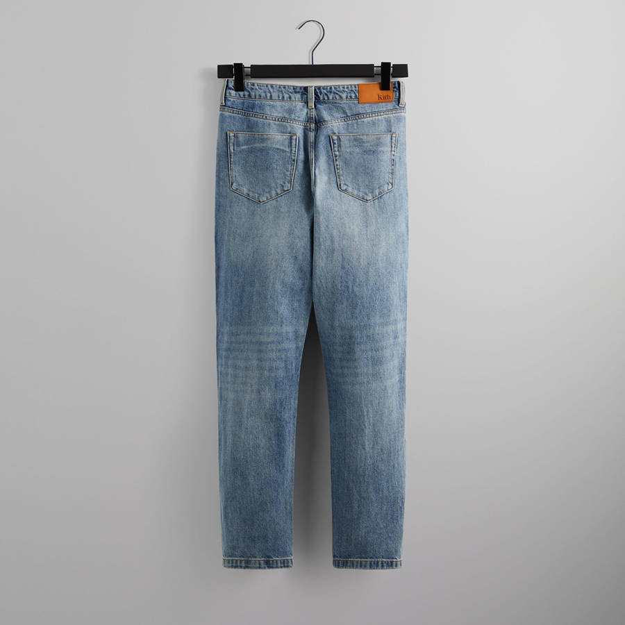 Dark Indigo Men Kith Centre Straight Pants | 5642-PZEJU