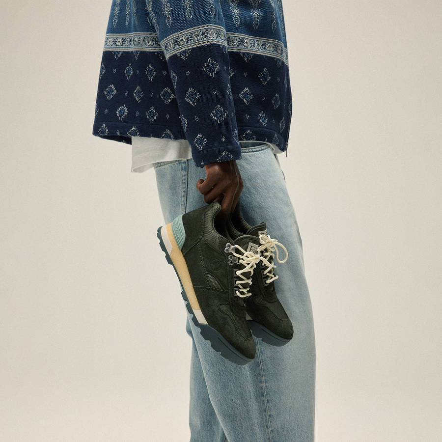 Dark Olive Men Kith 8th St by Ronnie Fieg for Clarks Originals Laddow Sneakers | 6481-QKLYG