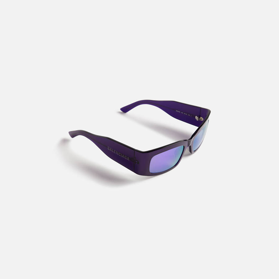 Dark Purple Men Kith Balenciaga BB0328S-005 Sunglasses | 8370-ZRSDA