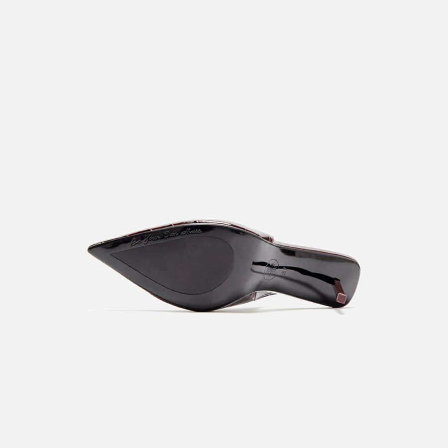 Dark Red Women Kith Femme LA Naxos Slipper Heels | 0196-FEMRX