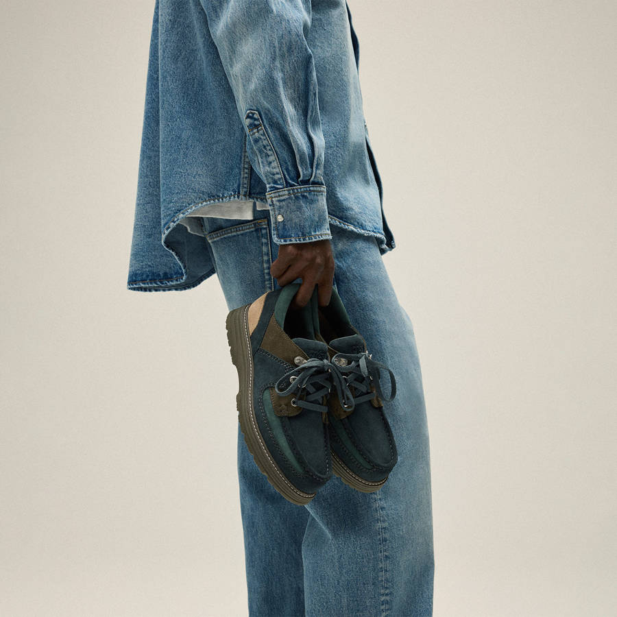 Dark Turquoise Men Kith 8th St by Ronnie Fieg for Clarks Originals Sunderland Sneakers | 6351-JHOAS