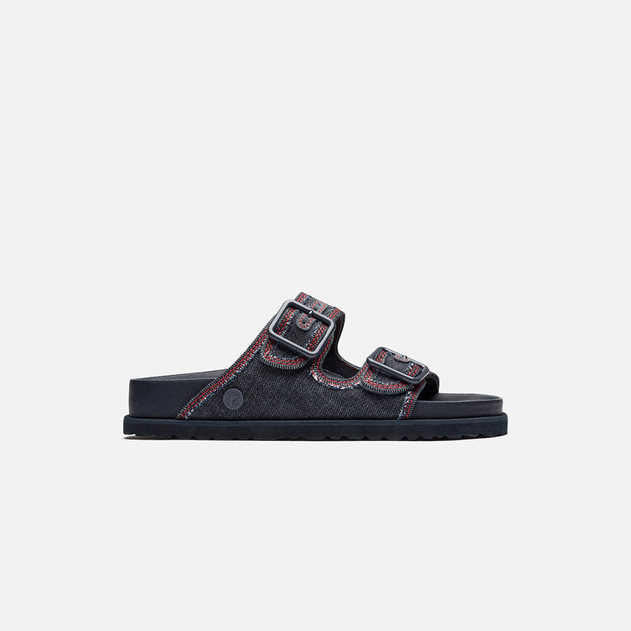 Dark Wash Men Kith Birkenstock 1774 Arizona Sandals | 7891-EMPLQ