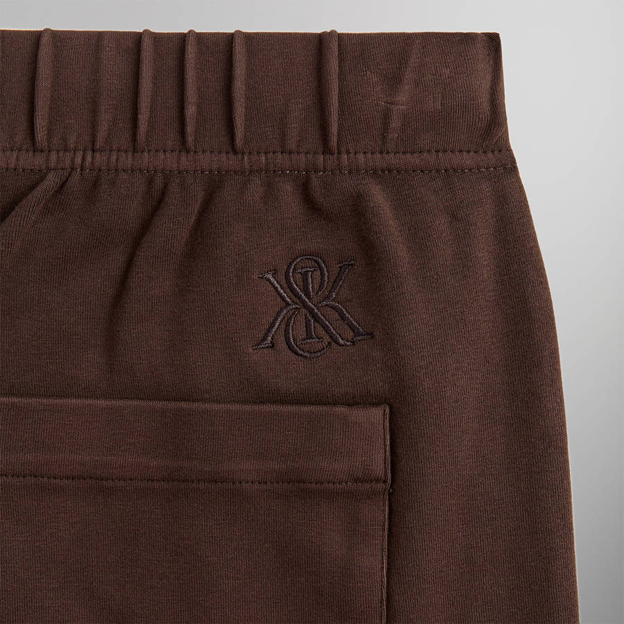 Deep Brown Men Kith Compact Knit Nelson Sweat Pants | 4867-PHNDI