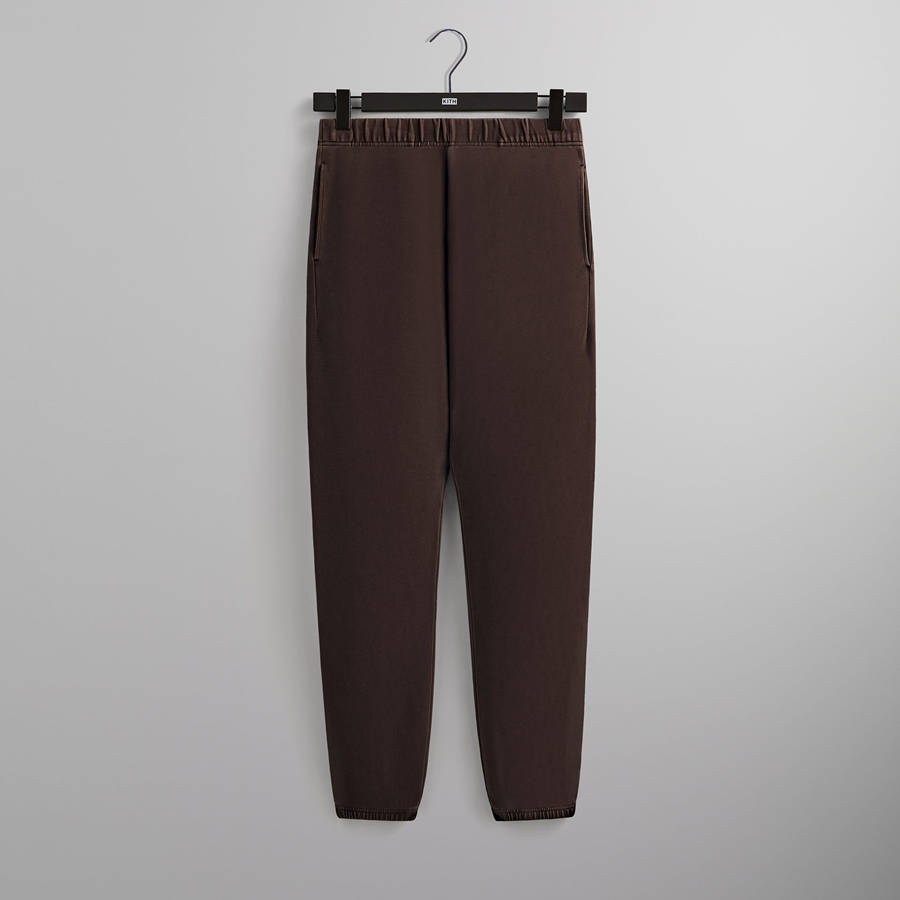 Deep Brown Men Kith Compact Knit Nelson Sweat Pants | 4867-PHNDI