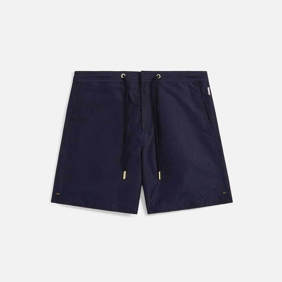 Deep Brown Men Kith Orlebar Brown Bulldog Drawcord Shorts | 0548-ZVHAN