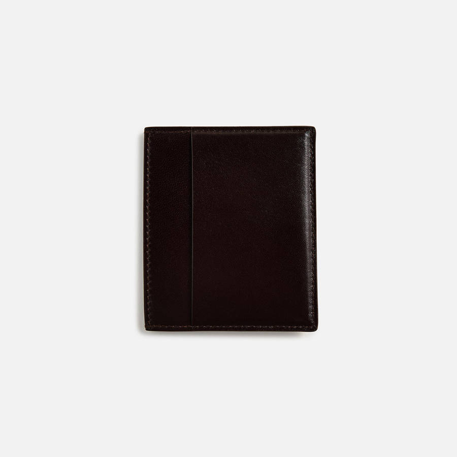 Deep Brown Men Kith Rick Owens Square CC Holder Card Holder | 3105-IXOHR