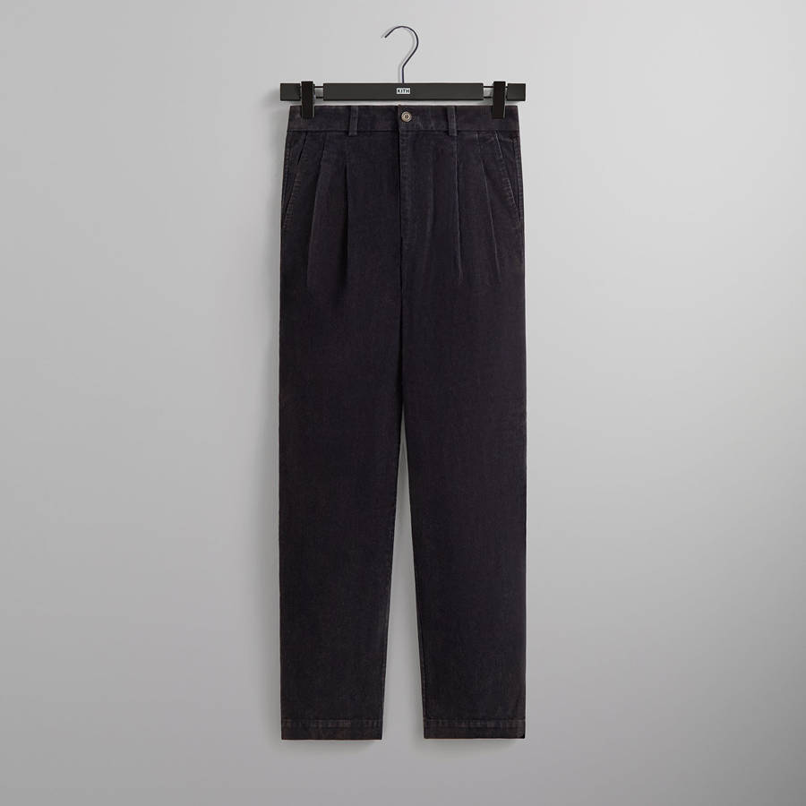 Deep Brown Men Kith Washed Corduroy Montrose Pants | 7851-WLVXG