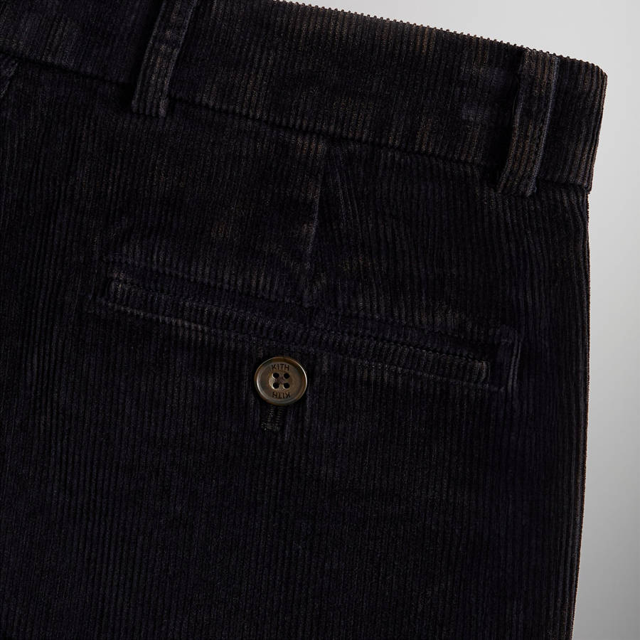 Deep Brown Men Kith Washed Corduroy Montrose Pants | 7851-WLVXG