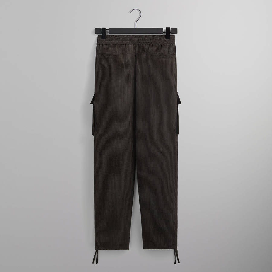 Deep Brown Men Kith and Giorgio Armani Cupro Bristol Cargo Pants | 3124-SNIUJ