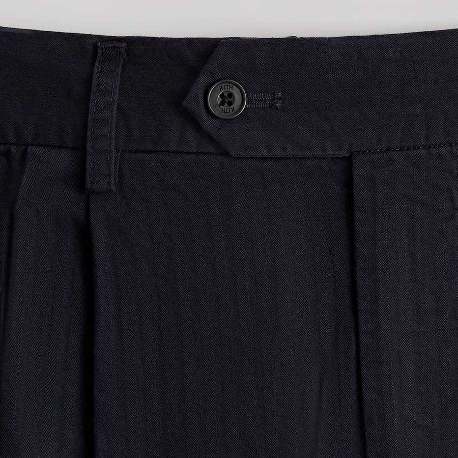 Deep Brown Men Kith and Kin Herringbone Tyler Pants | 1475-IOFCY