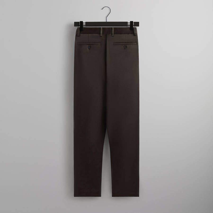 Deep Brown Men Kith and Kin Vintage Satin Montrose Pants | 5749-ZWVDR
