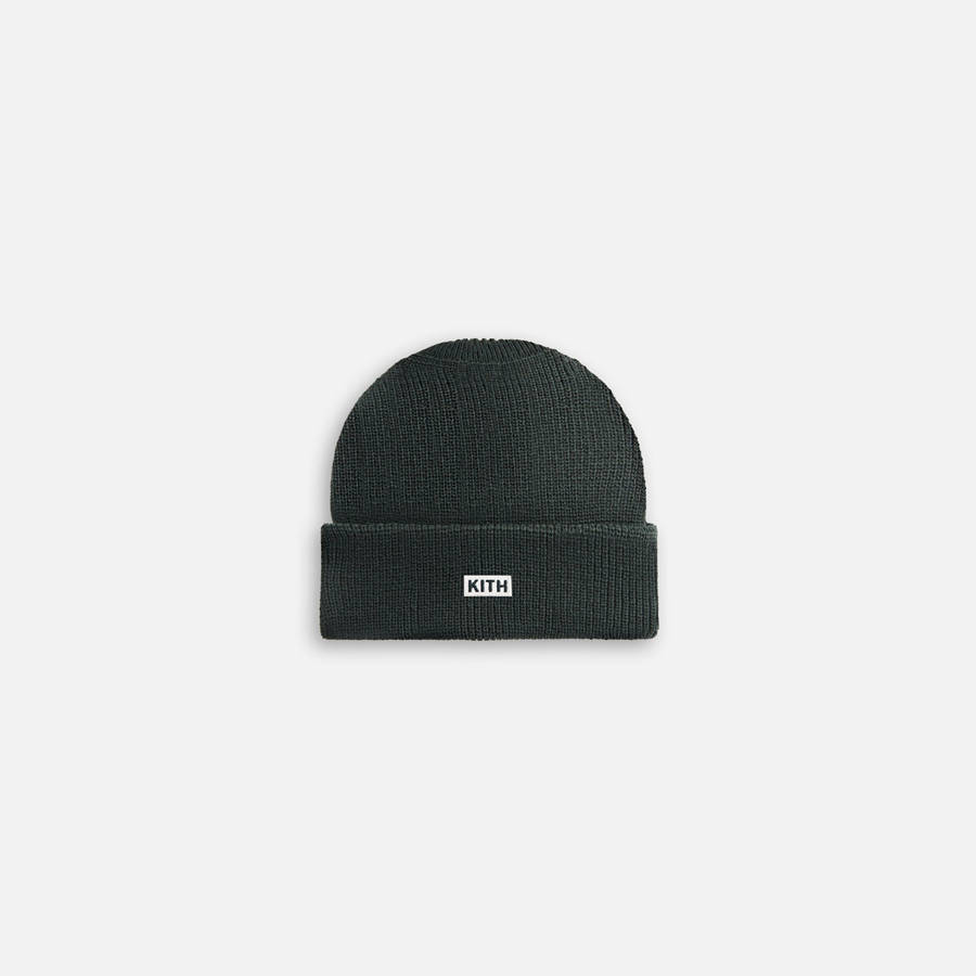 Deep Green Kids' Kith Classic Beanie Headwear | 1798-PMEAK