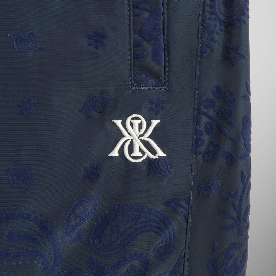 Deep Green Men Kith Flocked Bandana Davon Pants | 6798-NEYSV
