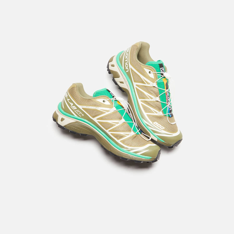 Deep Green / Light Green Men Kith Salomon XT-6 Sneakers | 1650-KLAND