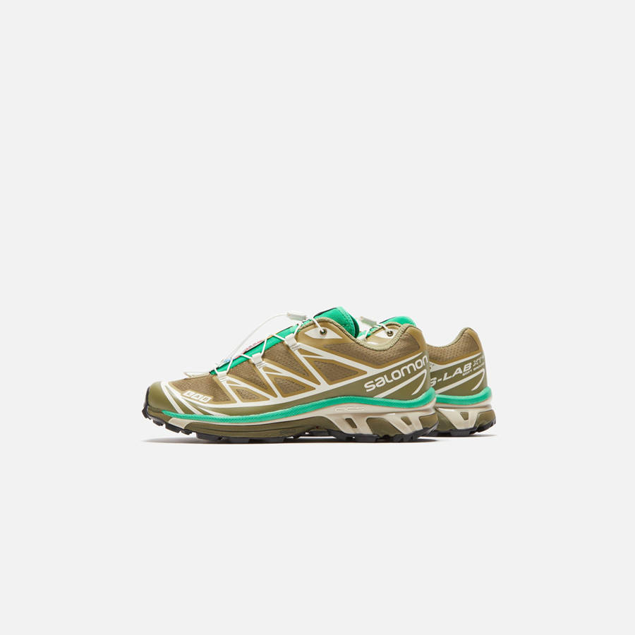 Deep Green / Light Green Women Kith Salomon XT-6 Sneakers | 2539-FBMOZ