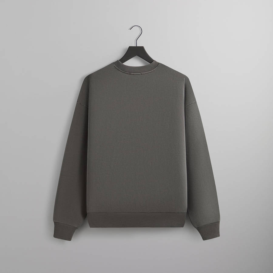 Deep Grey Men Kith Compact Knit Nelson Crewneck Sweatshirts | 8123-HMFCA