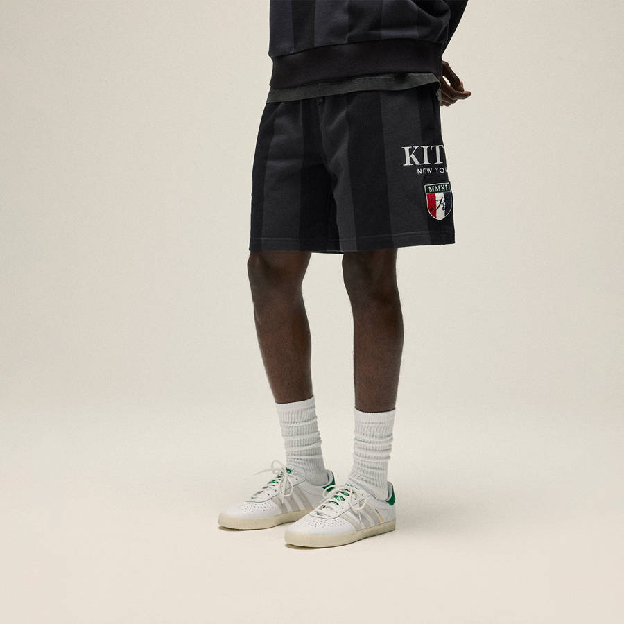 Deep Grey Men Kith Fleece Curtis Shorts | 1230-IBRMS