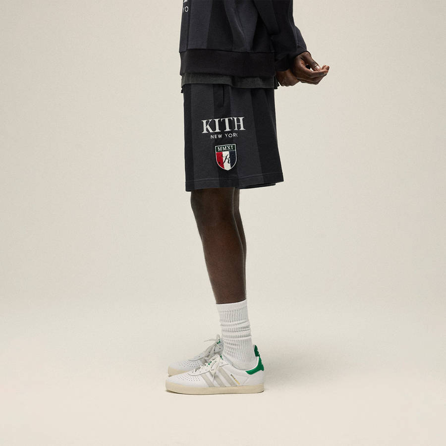 Deep Grey Men Kith Fleece Curtis Shorts | 1230-IBRMS