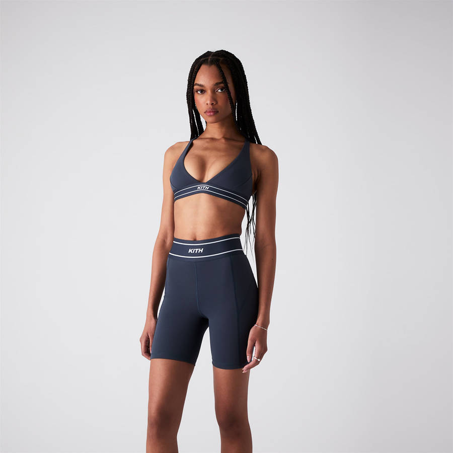Deep Grey Women Kith Cay Plunge Active Bra Underwear | 9041-RQZYD