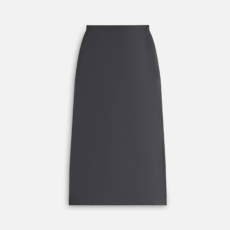 Deep Grey Women Kith Kaya Stretch Satin Skirts | 4358-OWJEQ