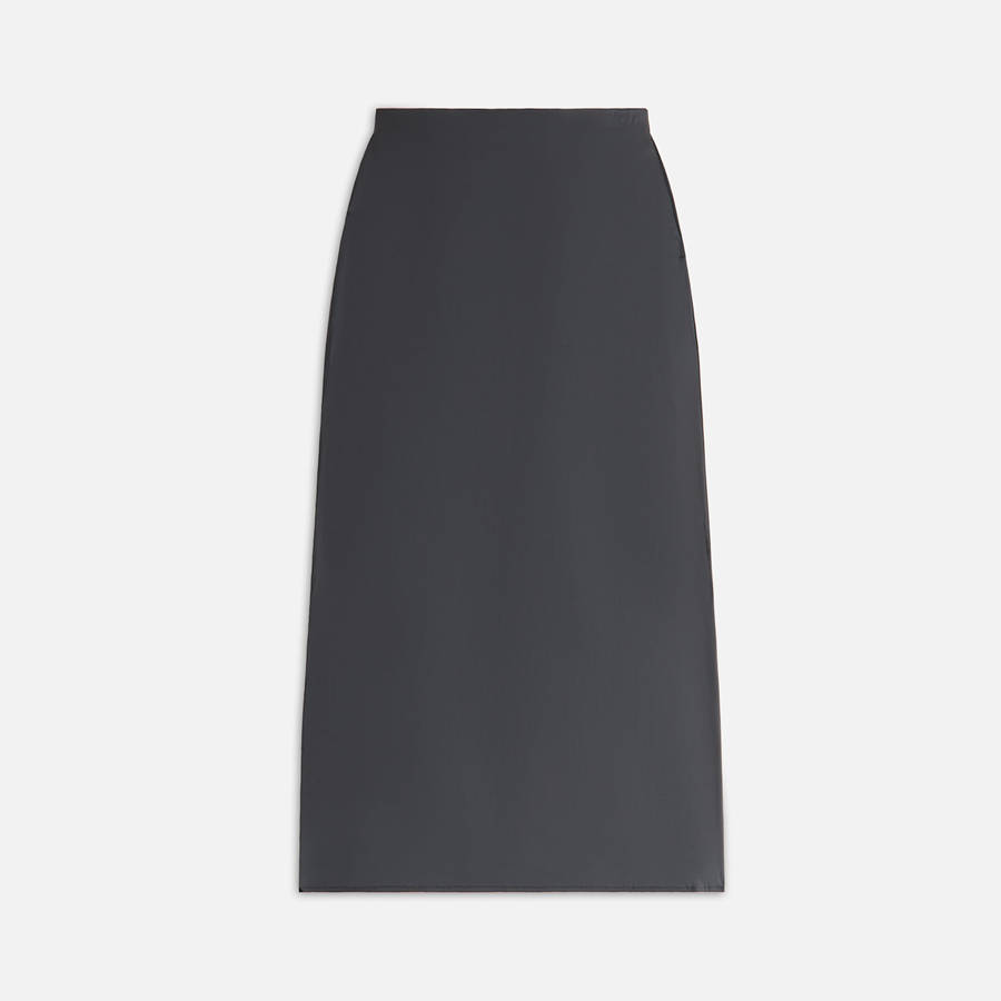 Deep Grey Women Kith Kaya Stretch Satin Skirts | 4358-OWJEQ