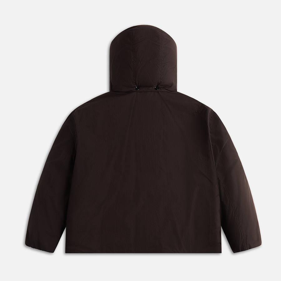 Deep Red Men Kith Lemaire Hooded Blouson Puffers | 9641-JEHKC