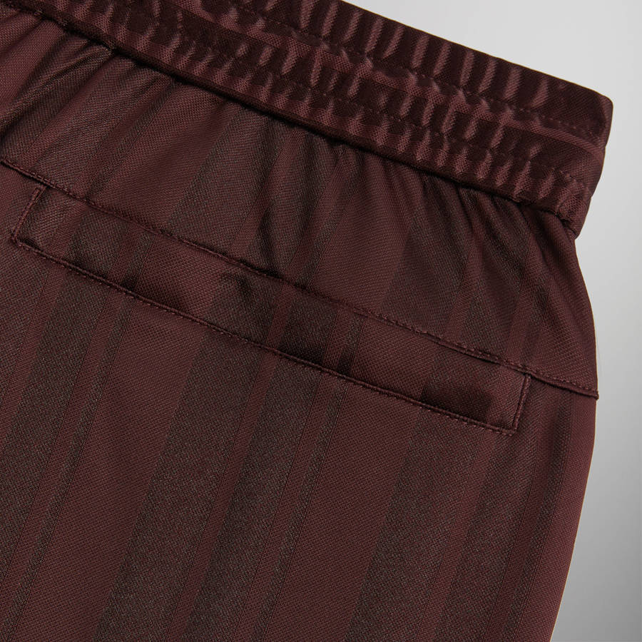 Deep Red Men Kith Pinstripe Tricot Active Shorts | 7126-RGHFO
