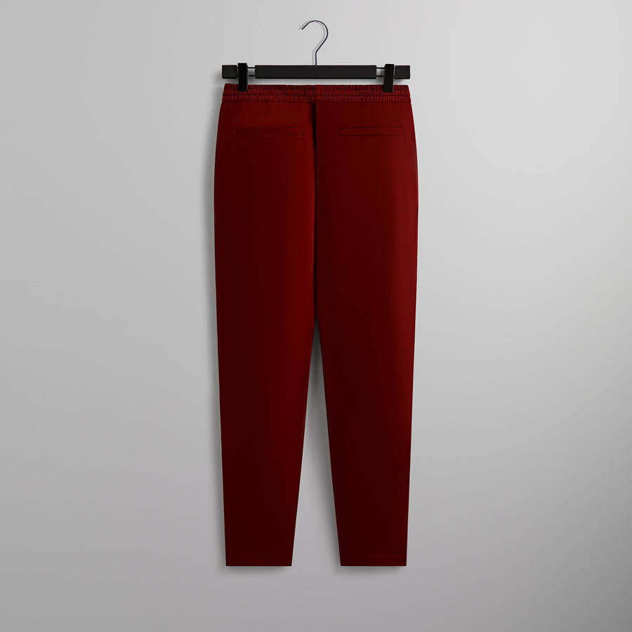 Deep Red Men Kith Sueded Sateen Barrow Pants | 1034-VJCOA