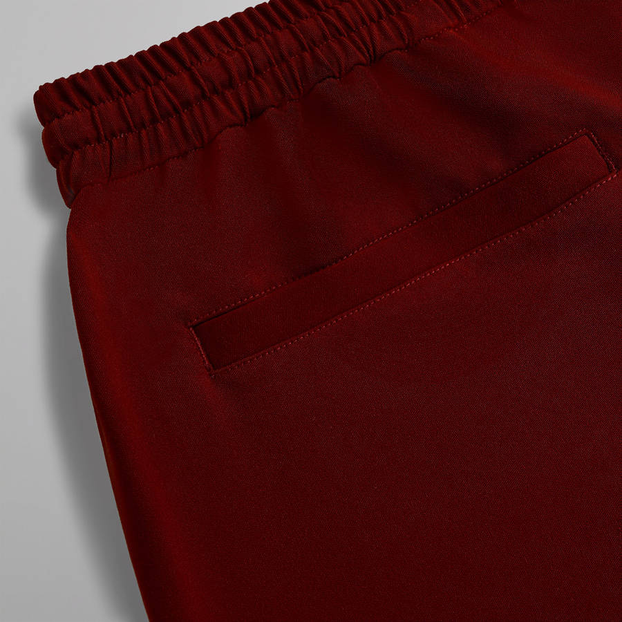 Deep Red Men Kith Sueded Sateen Barrow Pants | 1034-VJCOA
