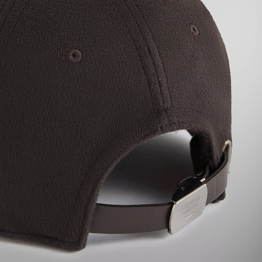 Deep Red Men Kith and Giorgio Armani Two Tone Baseball Cap | 3482-ARGYX