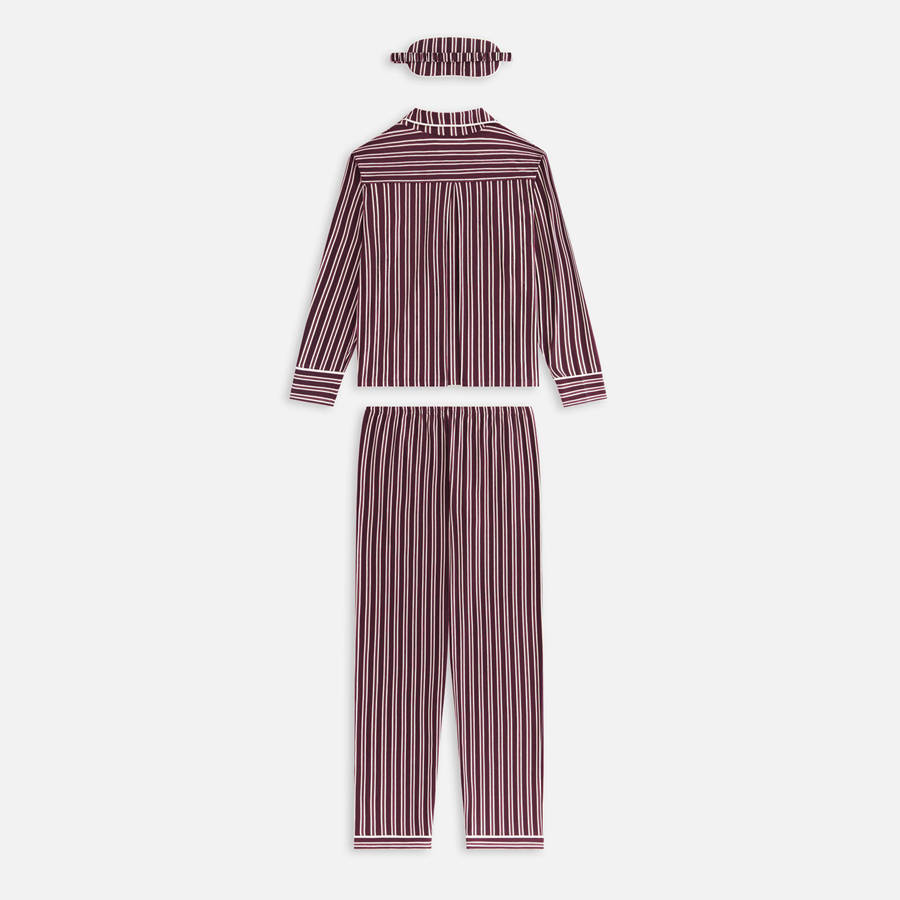 Deep Red / White Women Kith Striped Pajama Set Underwear | 3968-MOFBZ