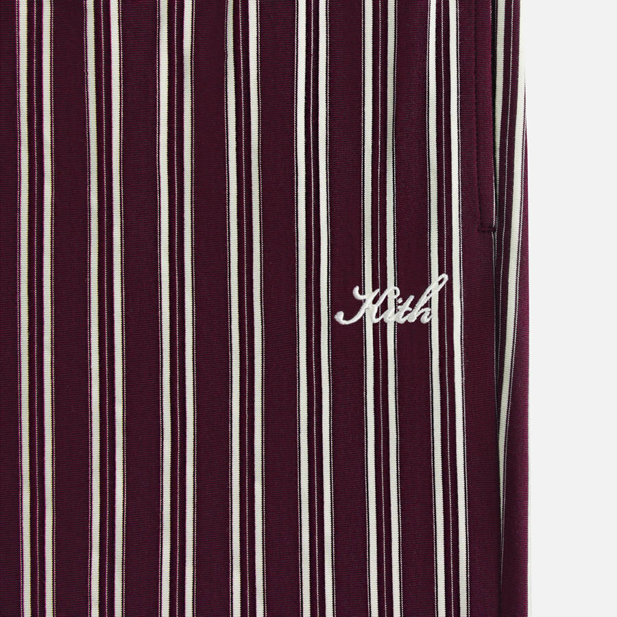 Deep Red / White Women Kith Striped Pajama Set Underwear | 3968-MOFBZ