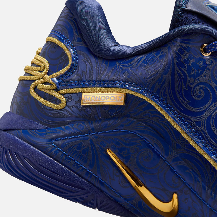 Deep Royal Blue / Gold Men Kith Nike x Monopoly LeBron 22 Sneakers | 9072-MWUIP
