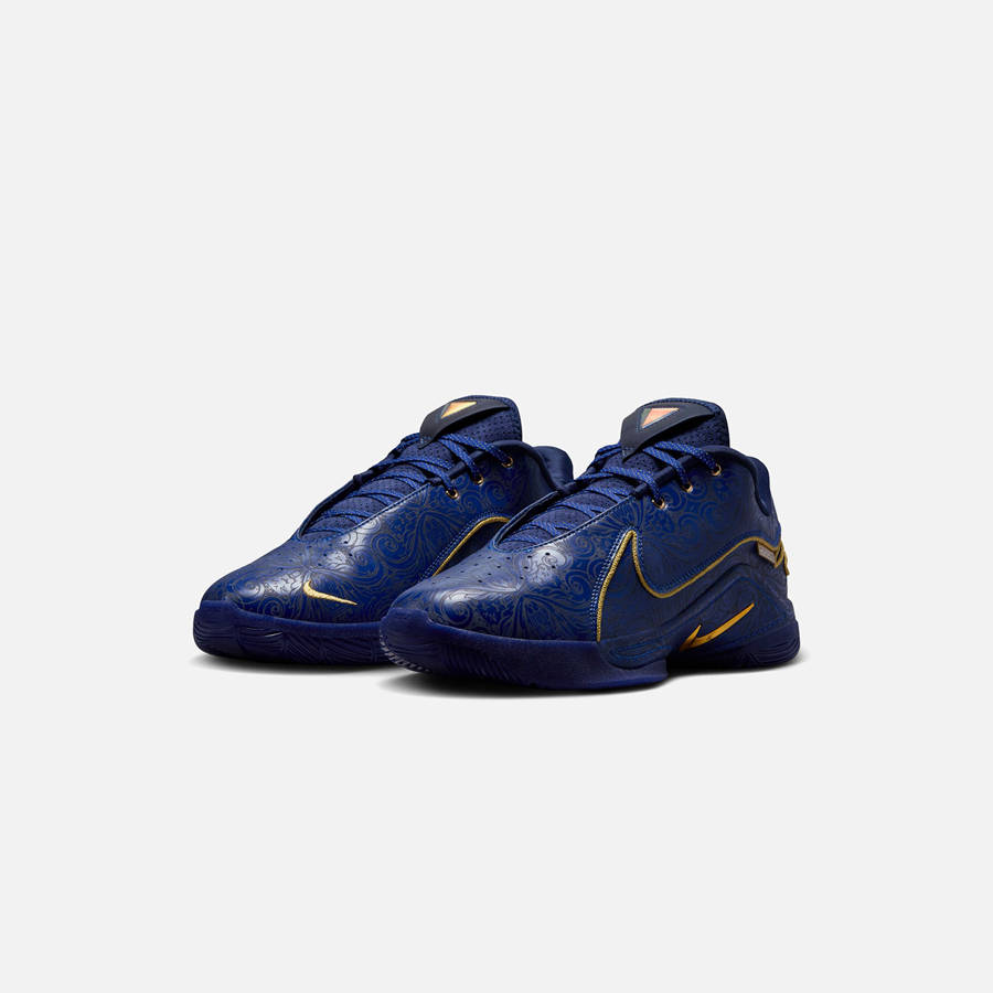 Deep Royal Blue / Gold Men Kith Nike x Monopoly LeBron 22 Sneakers | 9072-MWUIP