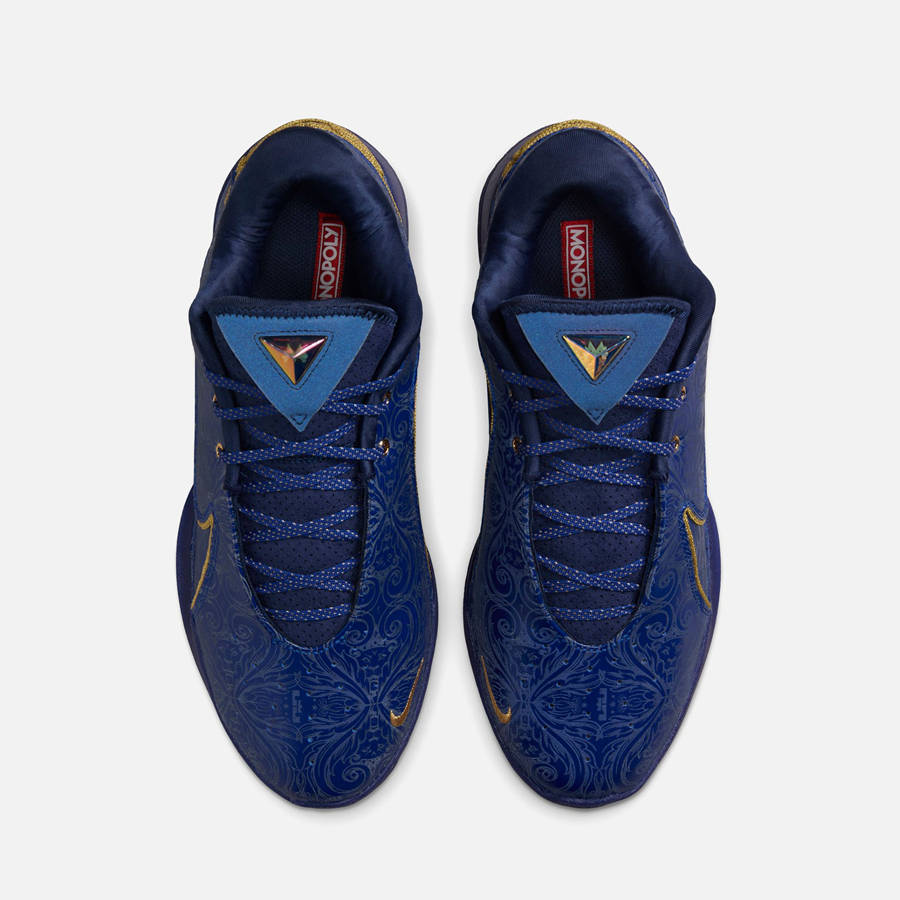 Deep Royal Blue / Gold Men Kith Nike x Monopoly LeBron 22 Sneakers | 9072-MWUIP