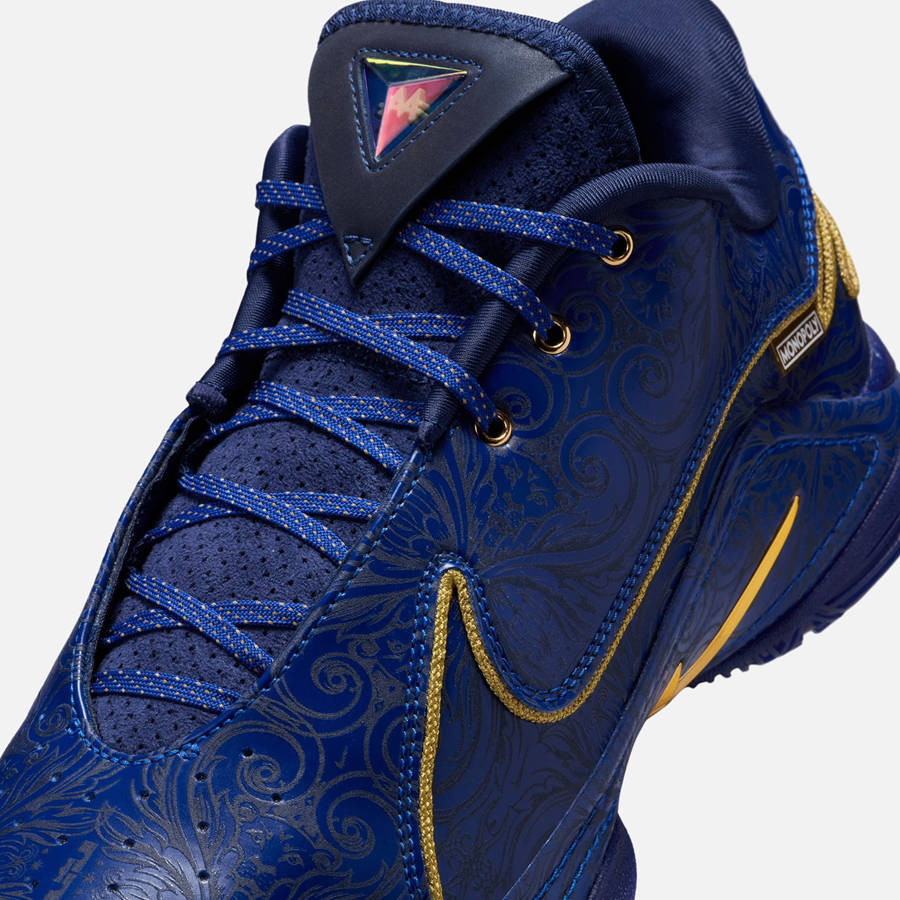 Deep Royal Blue / Gold Men Kith Nike x Monopoly LeBron 22 Sneakers | 9072-MWUIP