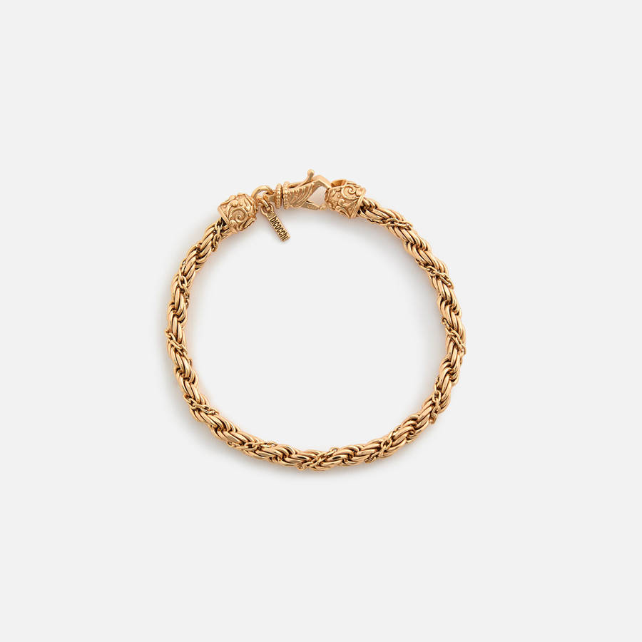 Gold Men Kith Emanuele Bicocchi Gold Wrapped Rope Chain Bracelet Jewelry | 2368-ILSOA