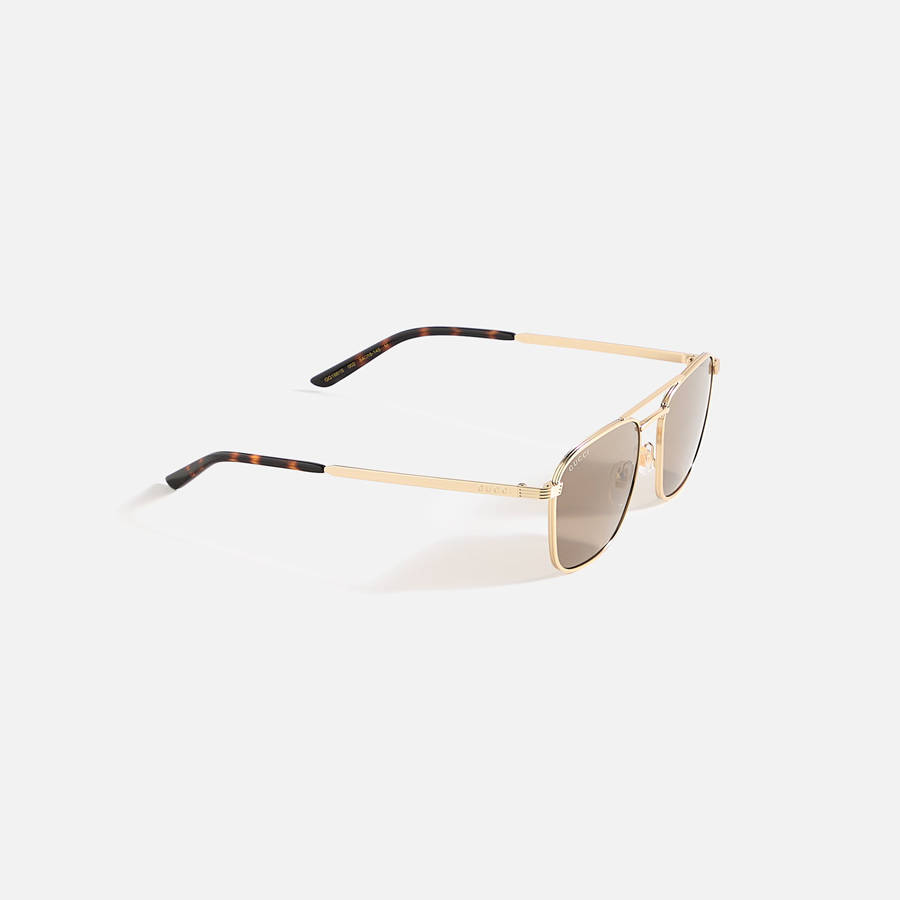 Gold Men Kith Gucci Rectangular Frames Sunglasses | 9706-RJXYQ