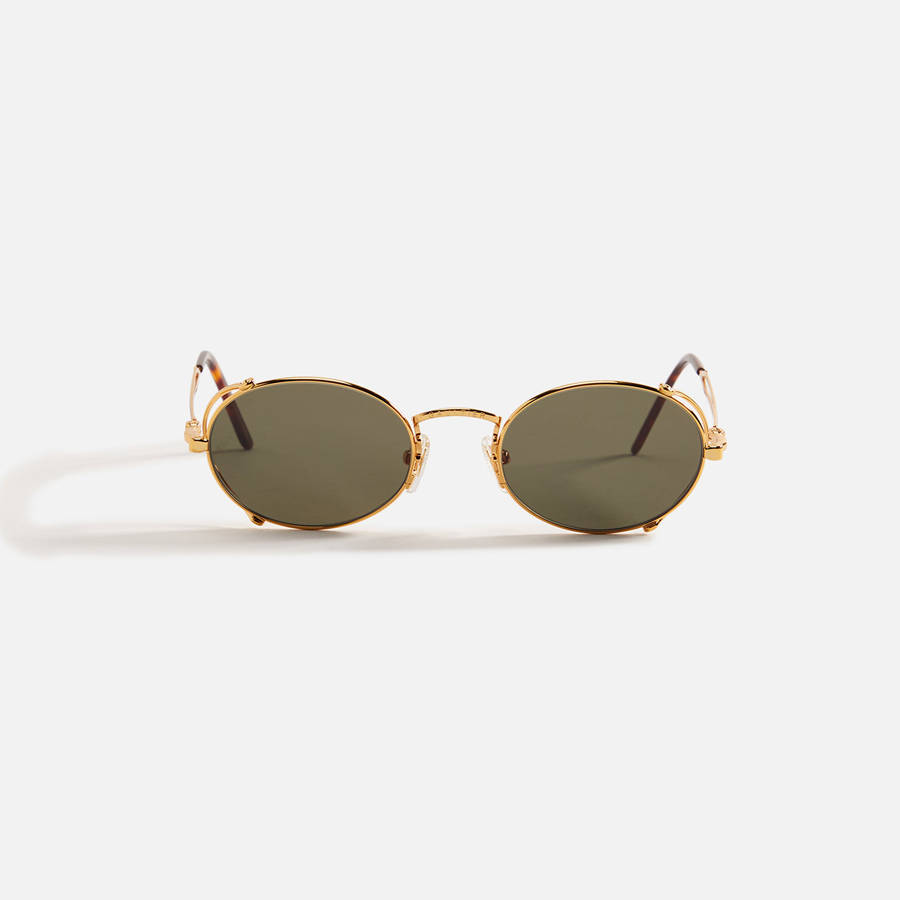 Gold Men Kith Jean Paul Gaultier 55-3175 Arceau Sunglasses | 6384-IOQMV