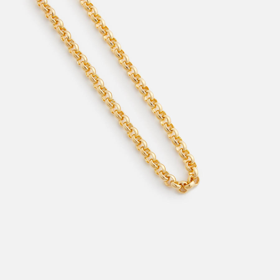 Gold Men Kith Tom Wood Thick Rolo Chain Gold 20.5 Jewelry | 0876-UYFWQ