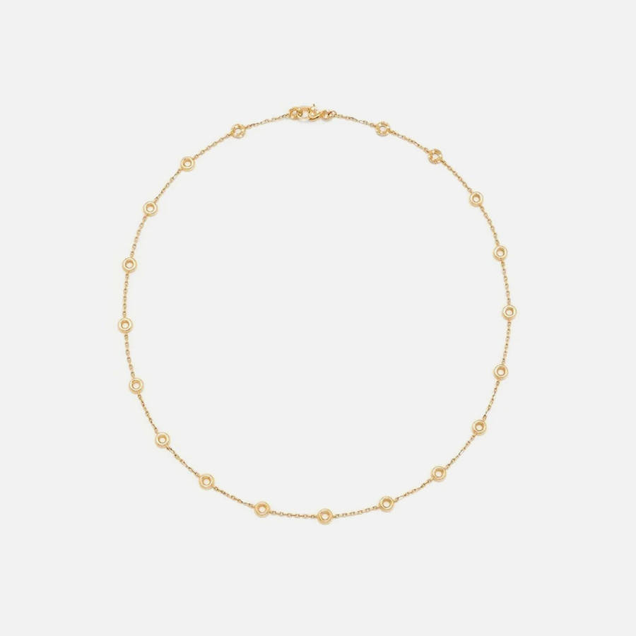 Gold Men Kith Yvonne Leon Mini Donuts Necklace Jewelry | 8279-CDULQ